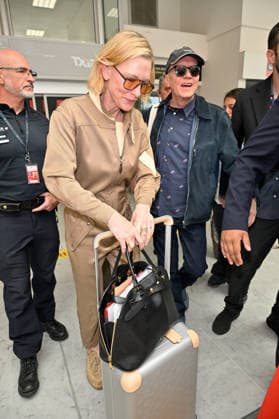 Cannes Cate Blanchett Nice Airport Cate Blanchett is seen at Nice airport ahead of the 79th Cannes Film Festival in Nice, France on May 16, 2026. Photo by Julien Reynaud APS-Medias ABACAPRESS.COM Nice France  Copyright: xReynaudxJulien APS-Medias ABACAx