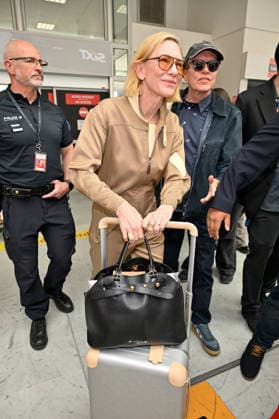 Cannes Cate Blanchett Nice Airport Cate Blanchett is seen at Nice airport ahead of the 79th Cannes Film Festival in Nice, France on May 16, 2026. Photo by Julien Reynaud APS-Medias ABACAPRESS.COM Nice France  Copyright: xReynaudxJulien APS-Medias ABACAx