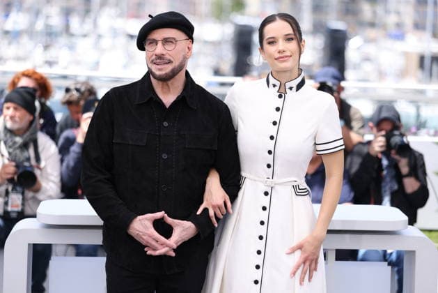 Cannes - Propeller One-Way Night Coach Photocall JD John Travolta and Ella Bleu Travolta attending the Propeller One-Way Night Coach photocall during the 79th annual Cannes Film Festival at Palais des Festivals on May 16, 2026 in Cannes, France. Photo by Jerome Domine ABACAPRESS.COM Cannes France  Copyright: xDominexJerome ABACAx