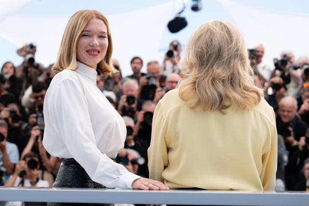 Cannes Gentle Monster Phoitocall LZ Lea Seydoux and Catherine Deneuve attending the Gentle Monster photocall during the 79th Cannes Film Festival in Cannes, France on May 16, 2026. Photo by Laurent Zabulon ABACAPRESS.COM  Copyright: xZabulonxLaurentx