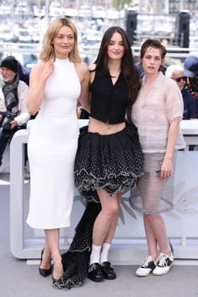 Cannes - Full Phil Photocall JD Charlotte Le Bon, Kristen Stewart and Emma Mackey attending the Full Phil photocall during the 79th annual Cannes Film Festival at Palais des Festivals on May 16, 2026 in Cannes, France. Photo by Jerome Domine ABACAPRESS.COM Cannes France  Copyright: xDominexJerome ABACAx