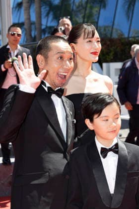 Sheep In The Box screening during the 79th Cannes Film Festival Daigo, Haruka Ayase, Hinata Hiiragi, Hirokazu Kore-eda - the Sheep In The Box screening during the 79th annual Cannes Film Festival at Palais des Festivals on May 16, 2026 in Cannes, France.  Copyright: x Chassery+Courdjix