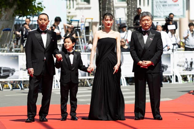 Sheep In The Box screening during the 79th Cannes Film Festival Daigo, Haruka Ayase, Hinata Hiiragi, Hirokazu Kore-eda - the Sheep In The Box screening during the 79th annual Cannes Film Festival at Palais des Festivals on May 16, 2026 in Cannes, France.  Copyright: x Chassery+Courdjix
