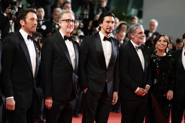 Cannes - Paper Tiger Red Carpet Miles Teller, James Gray and Adam Driver attend the Paper Tiger screening on the red carpet during the 79th annual Cannes Film Festival at Palais des Festivals on May 16, 2026 in Cannes, France. Photo by Jerome Domine ABACAPRESS.COM Cannes France  Copyright: xDominexJerome ABACAx
