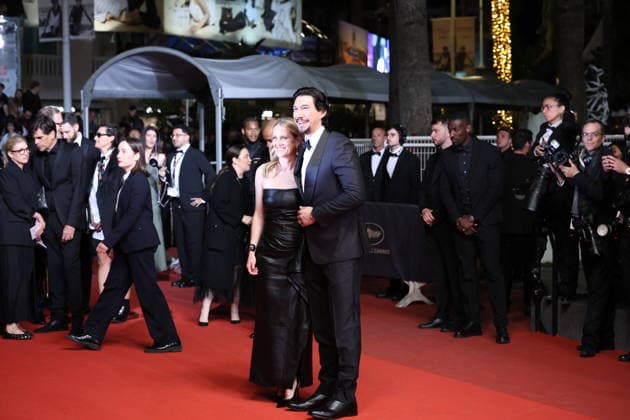 Cannes - Paper Tiger Red Carpet Adam Driver and wife, Joanne Tucker attend the Paper Tiger screening on the red carpet during the 79th annual Cannes Film Festival at Palais des Festivals on May 16, 2026 in Cannes, France. Photo by Jerome Domine ABACAPRESS.COM Cannes France  Copyright: xDominexJerome ABACAx