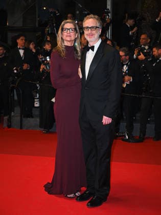 IPA84765728 - Cannes, 79th Cannes Film Festival 2026, Evening 5. Paper Tiger red carpet. Pictured: Alexandra Dickson Gray and James Gray.  Copyright: xManuelexMangiarottix xPoolxPhotoxEventsx07x 84765728