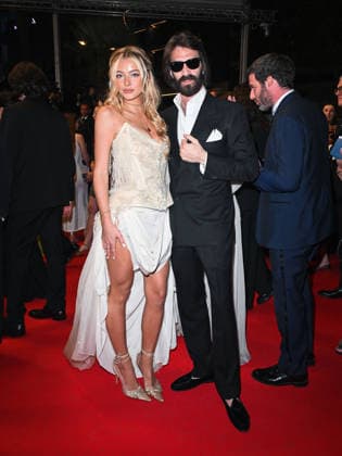 IPA84766012 - Cannes, 79th Cannes Film Festival 2026, Evening 5. Paper Tiger red carpet. Pictured: Leonardo Del Vecchio and Kornelia Ski  Copyright: xManuelexMangiarottix xPoolxPhotoxEventsx07x 84766012