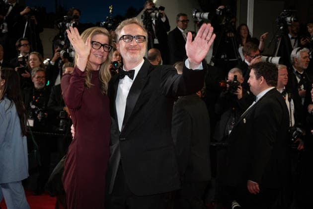 Cannes Paper Tiger Red Carpet LZ Alexandra Dickson Gray and James Gray attending the Paper Tiger red carpet during the 79th Cannes Film Festival in Cannes, France on May 16, 2026. Photo by Laurent Zabulon ABACAPRESS.COM  Copyright: xZabulonxLaurentx