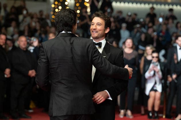 Cannes Paper Tiger Red Carpet LZ Adam Driver and Miles Teller attending the Paper Tiger red carpet during the 79th Cannes Film Festival in Cannes, France on May 16, 2026. Photo by Laurent Zabulon ABACAPRESS.COM  Copyright: xZabulonxLaurentx