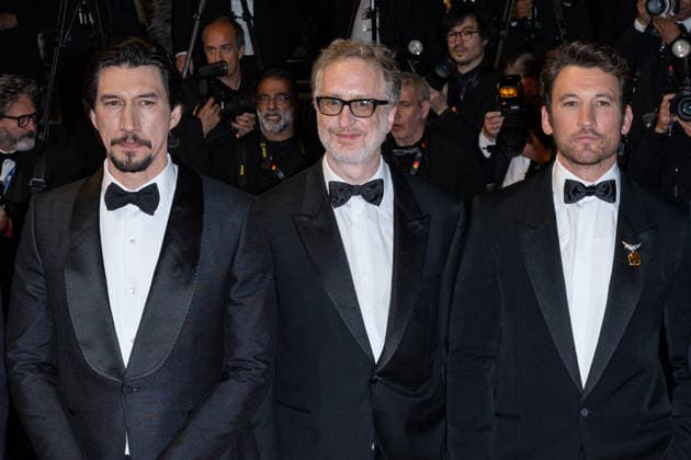 Cannes Paper Tiger screening NG Anthony Katagas, Adam Driver and James Gray attending the ‘Paper Tiger’ Screening and Red Carpet at Palais Des Festivals in Cannes, France on May 16 2026 as part of the 79th Cannes Film Festival. Photo by Nicolas Genin ABACAPRESS.COM Cannes France  Copyright: xGeninxNicolas ABACAx