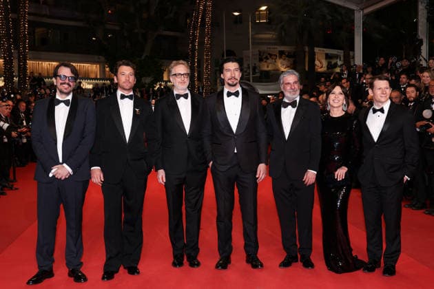 Rodrigo Teixeira, Miles Teller, James Gray, Adam Driver, Anthony Katagas, Raffaella Leone, Scott Morris Montée des marches du film Paper Tiger lors du 79ème Festival International du Film de Cannes, le 16 mai 2026 Jacovides Moreau Bestimage Red carpet for Paper Tiger at the 79th Cannes International Film Festival on May 16, 2026 Cannes France  Copyright: xJACOVIDES-MOREAUx xBESTIMAGExJACOVIDES-MOREAUx xBESTIMAGEx