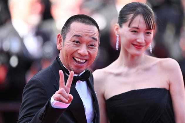 79th Cannes Film Festival: Sheep in The Box screening CANNES, FRANCE - MAY 16: Japanese actress Haruka Ayase (L) and Japanese actor Daigo Yamamoto (R) leave after the screening of the film Sheep in The Box at the 79th edition of the Cannes Film Festival in Cannes, France on May 16, 2026. Mustafa Yalcin Anadolu Cannes France. Editorial use only. Please get in touch for any other usage.  Copyright: x2026xAnadoluxMustafaxYalcinx
