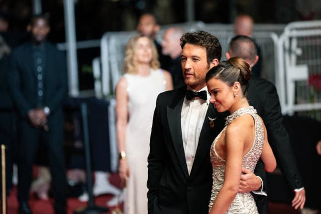 May 16, 2026, Cannes, France: Miles Teller and Keleigh Sperry Teller attend the Paper Tiger screening during the 79th annual Cannes Film Festival at Palais des Festivals on May 16, 2026 in Cannes, France. Cannes France - ZUMAs197 20260516_aaa_s197_332 Copyright: xLounisxTiarx