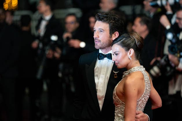 May 16, 2026, Cannes, France: Miles Teller and Keleigh Sperry Teller attend the Paper Tiger screening during the 79th annual Cannes Film Festival at Palais des Festivals on May 16, 2026 in Cannes, France. Cannes France  - ZUMAs197 20260516_aaa_s197_350 Copyright: xLounisxTiarx