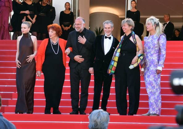 Maria Matschke Engel, Regina Ziegler, Hooman Afshari, Ulrich Matthes, Jenny Erpenbeck and Susanne Wolff at The Beloved premiere in Cannes on 16 05 2026
