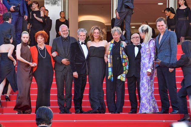 Maria Matschke Engel, Regina Ziegler, Hooman Afshari, Ulrich Matthes, Martina Gedeck, Jenny Erpenbeck, Volker Schloendorff, Susanne Wolff and Lars Eidingerat the premiere of The Beloved in Cannes on 16 05 2026