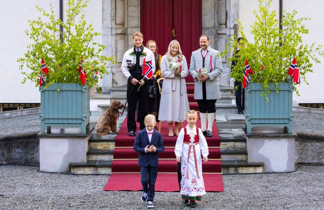 17-05-2026 Skaugum Princess Mette-Marit and Prince Sverre Magnus and Prince Haakon celebrating the national day at the residence in Skaugum in Asker, Norway. Â  Copyright: xPPEx