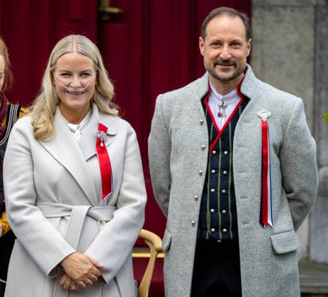 17-05-2026 Skaugum Princess Mette-Marit and Prince Haakon celebrating the national day at the residence in Skaugum in Asker, Norway. Â  Copyright: xPPEx