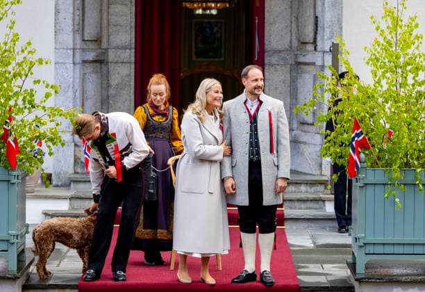 17-05-2026 Skaugum Princess Mette-Marit and Prince Sverre Magnus and Prince Haakon celebrating the national day at the residence in Skaugum in Asker, Norway. Â  Copyright: xPPEx