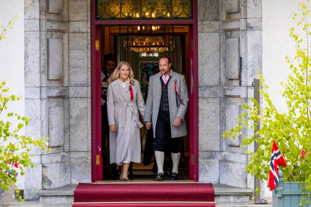 17-05-2026 Skaugum Princess Mette-Marit and Prince Haakon celebrating the national day at the residence in Skaugum in Asker, Norway. Â  Copyright: xPPEx