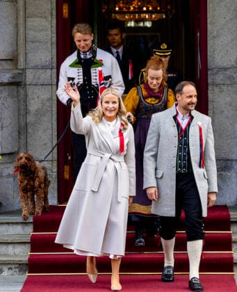 17-05-2026 Skaugum Princess Mette-Marit and Prince Sverre Magnus and Prince Haakon celebrating the national day at the residence in Skaugum in Asker, Norway. Â  Copyright: xPPEx