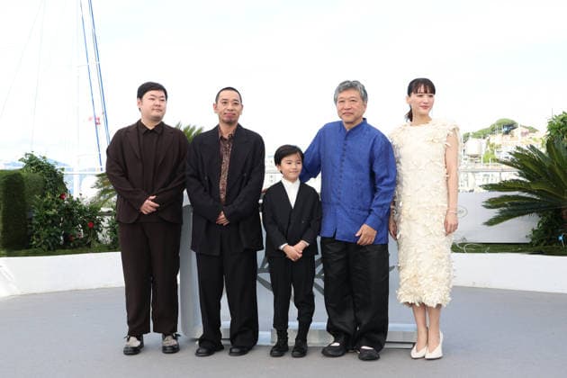 Sheep In The Box photocall during the 79th Cannes film Festival Yuta Bandoh, Daigo, Rimu Kuwaki, Hirokazu Kore-eda and Haruka Ayase - Sheep In The Box photocall during the 79th Cannes film Festival in Cannes, France on May 17, 2026  Copyright: x Chassery+Courdjix