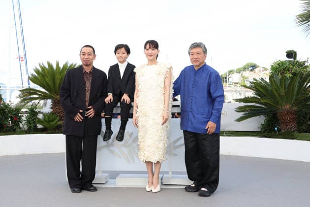 Sheep In The Box photocall during the 79th Cannes film Festival Daigo, Rimu Kuwaki, Hirokazu Kore-eda and Haruka Ayase - Sheep In The Box photocall during the 79th Cannes film Festival in Cannes, France on May 17, 2026  Copyright: x Chassery+Courdjix