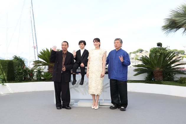 Sheep In The Box photocall during the 79th Cannes film Festival Daigo, Rimu Kuwaki, Hirokazu Kore-eda and Haruka Ayase - Sheep In The Box photocall during the 79th Cannes film Festival in Cannes, France on May 17, 2026  Copyright: x Chassery+Courdjix