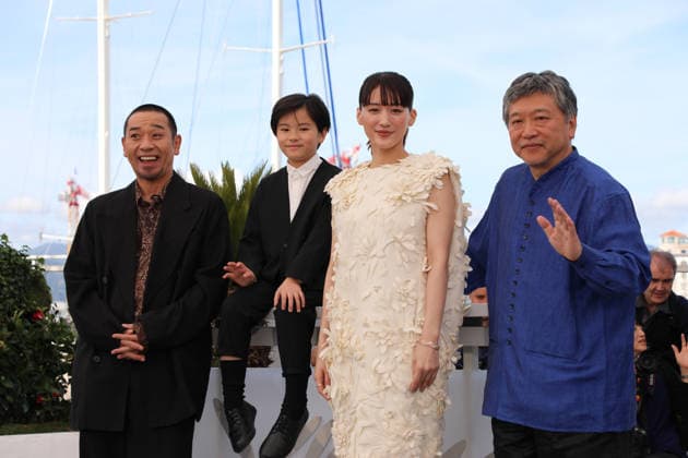 Sheep In The Box photocall at Cannes Film Festival CANNES, FRANCE - MAY 17: Daigo Yamamoto, Rimu Kuwaki, Haruka Ayase, and Director Hirokazu Koreeda at the Sheep In The Box photocall at the 79th Festival de Cannes: at the Sheep In The Box photocall at the 79th Festival de Cannes CAP SAT Satomi Kokubun Cannes - France Copyright: xSatomixKokubun CapitalxPicturesx