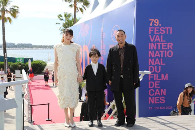 Sheep In The Box photocall at Cannes Film Festival CANNES, FRANCE - MAY 17: Daigo Yamamoto, Rimu Kuwaki and Haruka Ayase at the Sheep In The Box photocall at the 79th Festival de Cannes: at the Sheep In The Box photocall at the 79th Festival de Cannes CAP SAT Satomi Kokubun Cannes - France Copyright: xSatomixKokubun CapitalxPicturesx