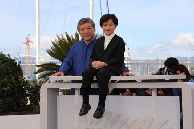 Sheep In The Box photocall at Cannes Film Festival CANNES, FRANCE - MAY 17: Director Hirokazu Koreeda and Rimu Kuwaki at the Sheep In The Box photocall at the 79th Festival de Cannes: at the Sheep In The Box photocall at the 79th Festival de Cannes CAP SAT Satomi Kokubun Cannes - France Copyright: xSatomixKokubun CapitalxPicturesx
