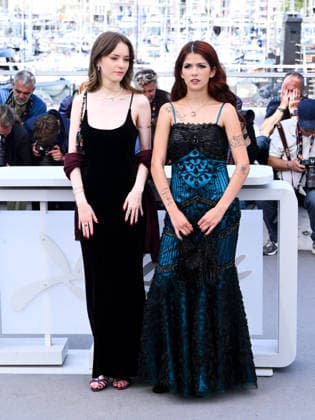 IPA84782041 - Cannes, 79th Cannes Film Festival 2026, Day 6. Photocall of the film I ll Be Gone In June. Pictured are Rebecca Schulz, Bianca Dumais  Copyright: xAlbertoxTerenghix xPoolxPhotoxEventsx07x 84782041