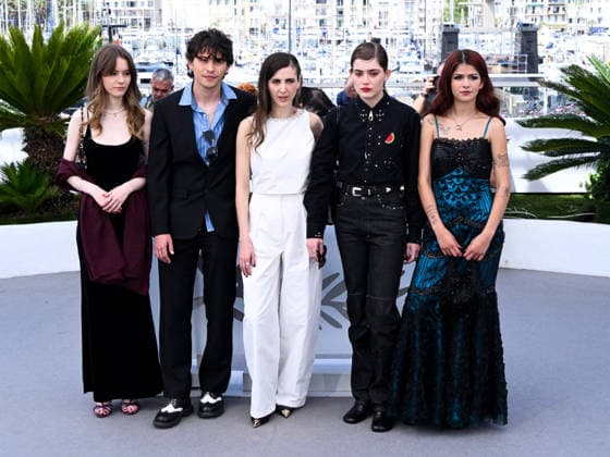 IPA84781780 - Cannes, 79th Cannes Film Festival 2026, Day 6. Photocall of the film I ll Be Gone In June. Pictured are Rebecca Schulz, David Flores, Katharina Rivilis, Naomi Cosma and Bianca Dumais  Copyright: xAlbertoxTerenghix xPoolxPhotoxEventsx07x 84781780