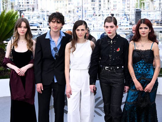 IPA84781779 - Cannes, 79th Cannes Film Festival 2026, Day 6. Photocall of the film I ll Be Gone In June. Pictured are Rebecca Schulz, David Flores, Katharina Rivilis, Naomi Cosma and Bianca Dumais  Copyright: xAlbertoxTerenghix xPoolxPhotoxEventsx07x 84781779