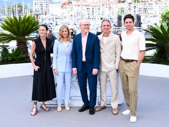 IPA84782259 - Cannes, 79th Cannes Film Festival 2026, Day 6. Photocall of the film Avedon. Pictured are Dallas Brennan Rexer, Sara Bernstein, Ron Howard, Justin Wilkes and Christopher St. John.  Copyright: xAlbertoxTerenghix xPoolxPhotoxEventsx07x 84782259