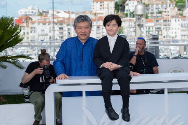 Cannes Sheep In The Box photocall NG Hirokazu Kore-eda and Rimu Kuwaki attending the ’Sheep In The Box’ photocall during the 79th Cannes Film Festival in Cannes on May 17, 2026. Photo by Nicolas Genin ABACAPRESS.COM Cannes France  Copyright: xGeninxNicolas ABACAx