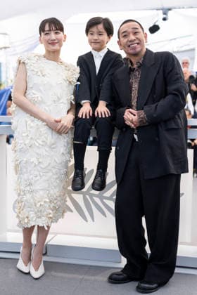 Cannes Sheep in the box Photocall EB Japanese actress Haruka Ayase, Japanese actor Rimu Kuwaki and Japanese actor and comedian Daigo Yamamoto pose during a photocall of the film Sheep in The Box at the 79th edition of the Cannes Film Festival in Cannes, southern France on May 17, 2026.Photo by Eliot Blondet ABACAPRESS.COM Cannes France France  Copyright: xBlondetxEliot ABACAx