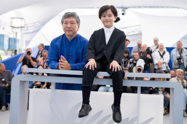 Cannes Sheep in the box Photocall EB Japanese actor Rimu Kuwaki and Japanese director and screenwriter Hirokazu Kore-eda during a photocall of the film Sheep in The Box at the 79th edition of the Cannes Film Festival in Cannes, southern France on May 17, 2026.Photo by Eliot Blondet ABACAPRESS.COM Cannes France France  Copyright: xBlondetxEliot ABACAx