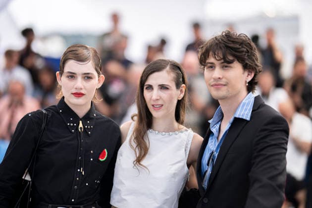Cannes I ll Be Gone in June Photocall EB US actor David Flores, German director and writer Katharina Rivilis and German actress Naomi Cosma during a photocall of the film I ll Be Gone in June at the 79th edition of the Cannes Film Festival in Cannes, southern France on May 17, 2026. Photo by Eliot Blondet ABACAPRESS.COM Cannes France France  Copyright: xBlondetxEliot ABACAx