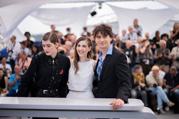 Cannes I ll Be Gone in June Photocall EB US actor David Flores, German director and writer Katharina Rivilis and German actress Naomi Cosma during a photocall of the film I ll Be Gone in June at the 79th edition of the Cannes Film Festival in Cannes, southern France on May 17, 2026. Photo by Eliot Blondet ABACAPRESS.COM Cannes France France  Copyright: xBlondetxEliot ABACAx