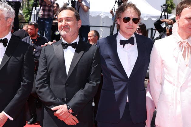 Cannes - Moulin Red Carpet JD Gilles Lellouche and László Nemes arrive for the screening of the film Moullin during the 79th annual Cannes Film Festival at Palais des Festivals on May 17, 2026 in Cannes, France. Photo by Jerome Domine ABACAPRESS.COM Cannes France  Copyright: xDominexJerome ABACAx