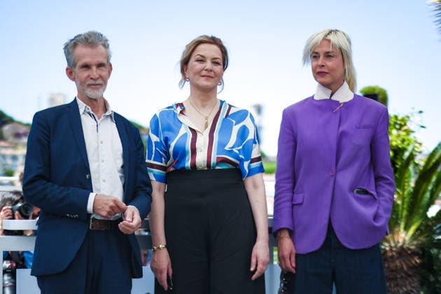 Photocall for Visitation on Sunday 17 May 2026 Ulrich Matthes, Martina Gedeck and Susanne Wolff seen at the Photocall for Visitation during the 79th annual Cannes Film Festival on Sunday 17 May 2026 at Palais des Festivals, Cannes. ., Credit:Julie Edwards Avalon  Copyright: xJuliexEdwardsx xAvalonx 1099784537