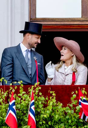 17-05-2026 Oslo Crown Princess Mette-Marit, Crown Prince Haakon during the national day on the balcony of the royal palace in Oslo. Â  Copyright: xPPEx