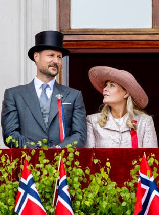 17-05-2026 Oslo Crown Princess Mette-Marit, Crown Prince Haakon during the national day on the balcony of the royal palace in Oslo. Â  Copyright: xPPEx