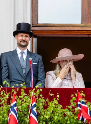 17-05-2026 Oslo Crown Princess Mette-Marit, Crown Prince Haakon during the national day on the balcony of the royal palace in Oslo. Â  Copyright: xPPEx