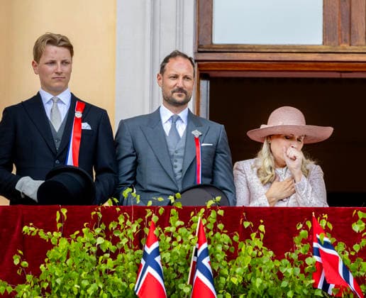 17-05-2026 Oslo Prince Sverre Magnus, Crown Princess Mette-Marit, Crown Prince Haakon during the national day on the balcony of the royal palace in Oslo. Â  Copyright: xPPEx