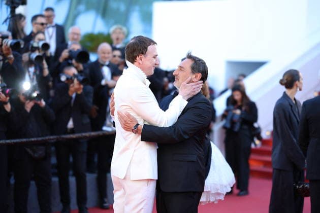 Cannes - Moulin Red Carpet Lars Eidinger and Gilles Lellouche at the Moulin screening during the 79th annual Cannes Film Festival at Palais des Festivals on May 17, 2026 in Cannes, France. Photo by Jerome Domine ABACAPRESS.COM Cannes France  Copyright: xDominexJerome ABACAx