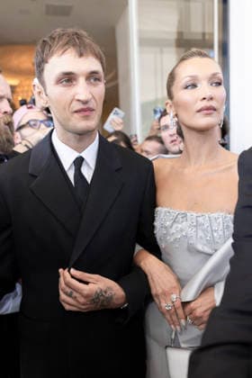 Cannes Bella Hadid exits Martinez MP Cannes, France- May 16: Bella Hadid and his brother Anwar leave Hotel Martinez to attend screening during 79th Festival of Cannes, on May 16, 2026 in Cannes, France. Photo by Marco Piovanotto Abacapress.com Cannes France  Copyright: xPiovanottoxMarco ABACAx