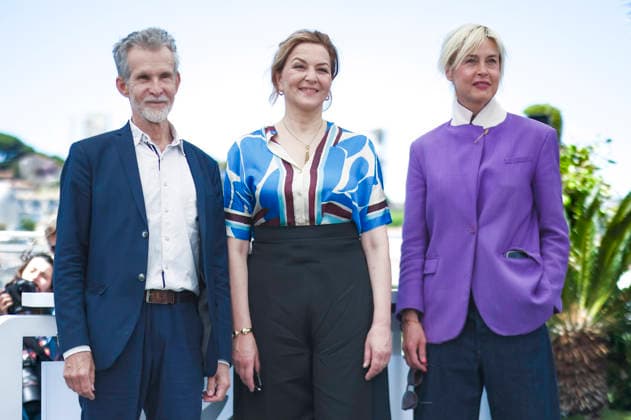 Ulrich Matthes, Martina Gedeck and Susanne Wolff at the photocall for the feature film Visitation at the Festival de Cannes 2026 79 Cannes International Film Festival at the Palais des Festivals Cannes, 17 05 2026 Foto:xJ.xEdwardsx xFuturexImagex heimsuchung_6552