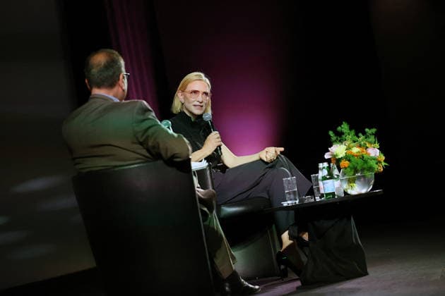 Cannes - Cate Blanchett Master Class Didier Allouch, Cate Blanchettt attending the Cate Blanchett at Masterclass during the 79th Annual Cannes Film Festival on May 17, 2026 in Cannes, France. Photo by JP Pariente Pool ABACAPRESS.COM Cannes France  Copyright: xPool ABACAx